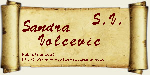 Sandra Volčević vizit kartica